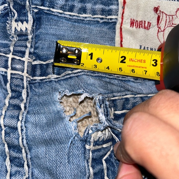 Distressed Blue True Religion Jeans - Picture 11 of 11